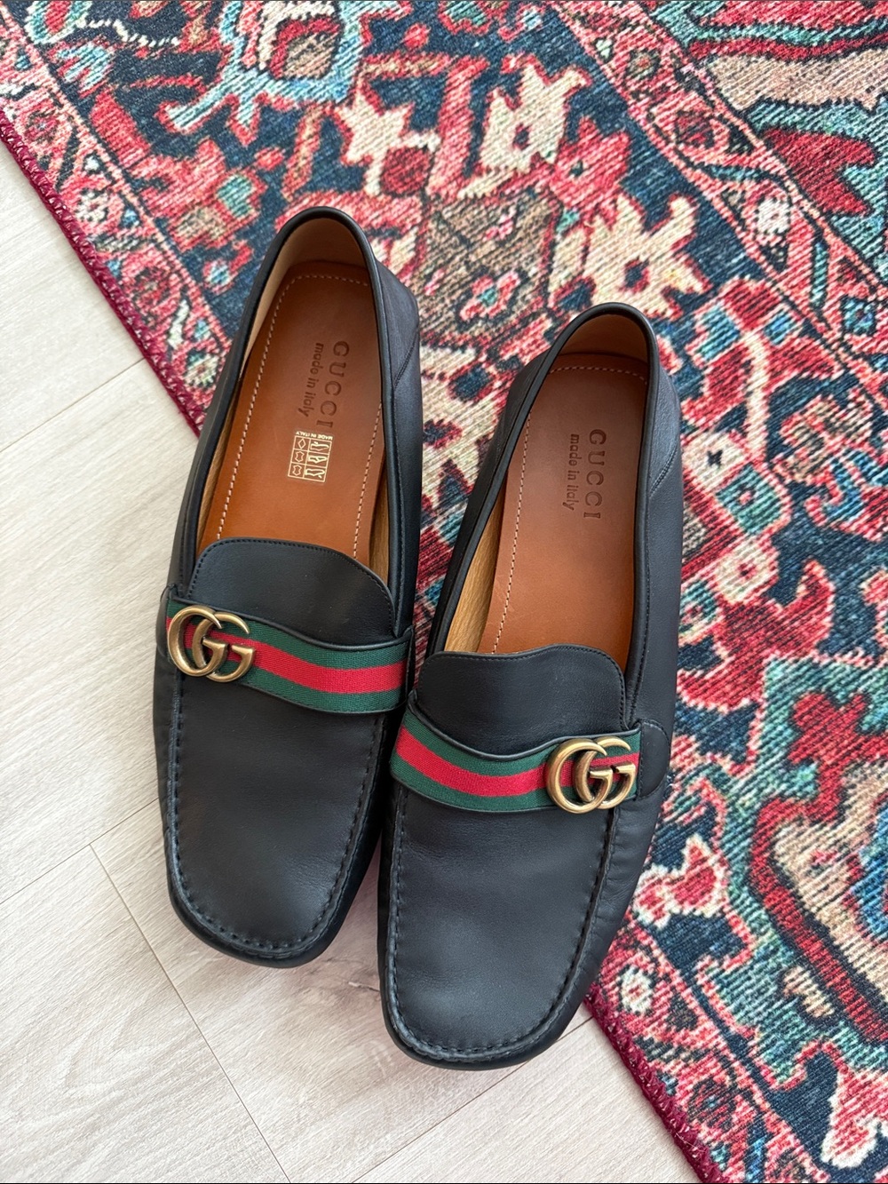 GUCCI men’s driver with double Gs